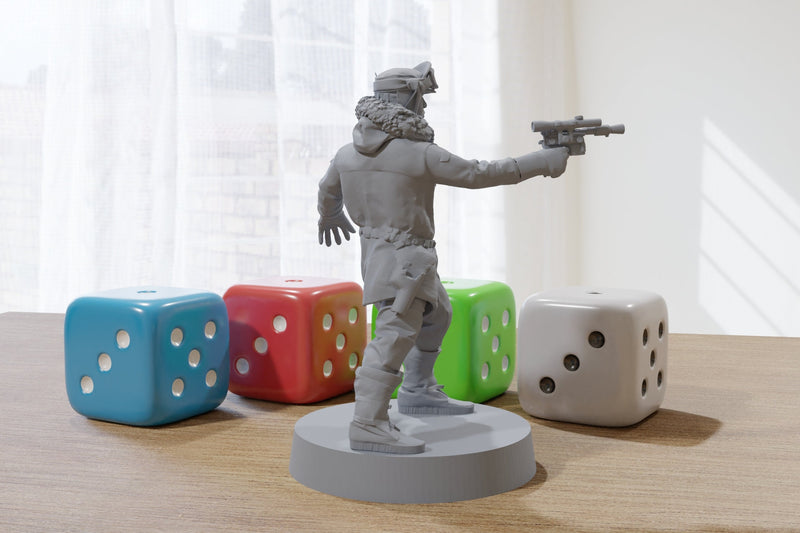 Han Solo - Battle of Hoth - Star Wars Legion 35mm Proxy Miniature for Tabletop RPG