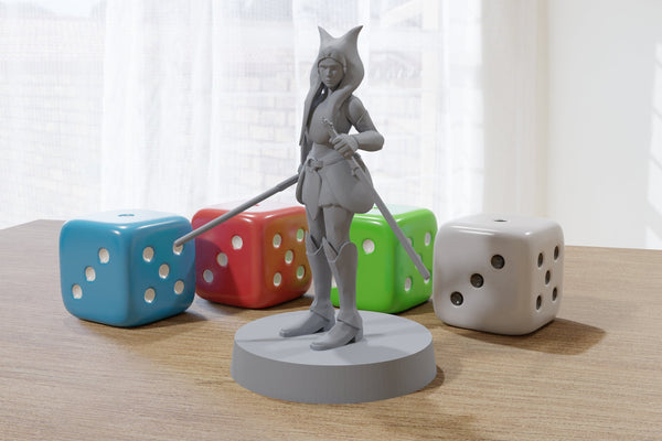 Ahsoka - Star Wars Legion 35mm Proxy Miniature for Tabletop RPG