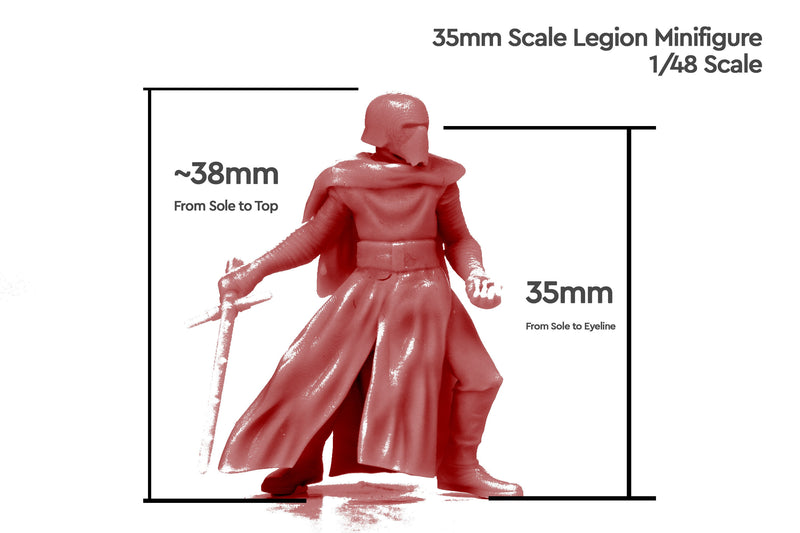 Clone Trio - Star Wars Legion 35mm Proxy Miniature for Tabletop RPG