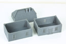 German Village Set of 4 Houses - Tabletop Wargaming Terrain - Miniature Gaming - 3D Printed