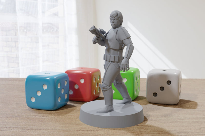 Han and Luke Stormtroopers - Star Wars Legion 35mm Proxy Miniature for Tabletop RPG