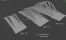 Steel Arch Bridge - Tabletop Wargaming WW2 Terrain Miniature | 15mm 20mm 28mm | 3D Printed Model