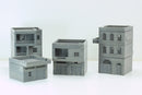 Arab Urban Buildings set of Four Town Houses - Tabletop Wargaming Terrain - Miniature Gaming - 3D Printed