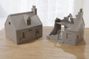 Destroyed or Intact - Normandy French Village Set (VOLUME 2) - Tabletop Wargaming WW2 Terrain | Miniature 3D Printed Model | Flames of War