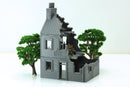 Normandy French Village House DS-T5 (VOLUME 2) - Tabletop Wargaming Terrain | Destroyed - Intact | 3D Printed Miniature | Flames of War