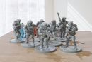 Ranger Squad 28mm / 32mm - Cyberpunk - Modern Warfare Miniature for Zona Alfa - Fallout Wasteland - Tabletop RPG Minifigures