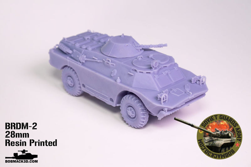 BRDM-2 amphibious armored scout car | 28mm / 20mm / 15mm Wargaming Vehicle Compatible with Team Yankee