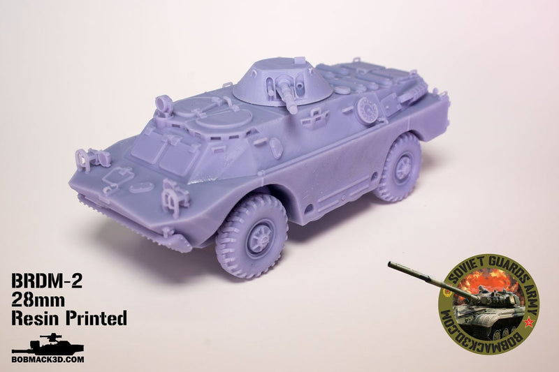 BRDM-2 amphibious armored scout car | 28mm / 20mm / 15mm Wargaming Vehicle Compatible with Team Yankee