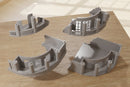 Stalingrad Ruined Corner Hotel SRH MST4 - Tabletop Wargaming WW2 Terrain | Miniature 3D Printed Model | Flames of War & Bolt Action