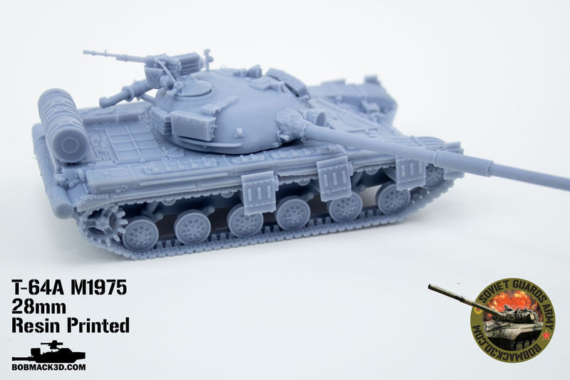 T-64 Main Battle Tank | 28mm / 20mm / 15mm Wargaming Vehicle Compatible with Team Yankee