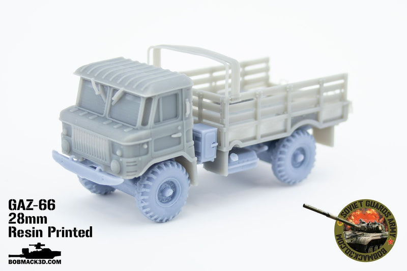 GAZ-66 Soviet (off-road) military truck | 28mm / 20mm / 15mm Wargaming Vehicle Compatible with Team Yankee