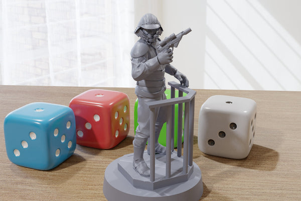 Lando with or without Helmet - Hero Pose - Star Wars Legion 35mm Proxy Miniature for Tabletop RPG