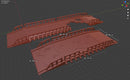 Flat Wooden Bridge - Tabletop Wargaming WW2 Terrain Miniature | 15mm 20mm 28mm | 3D Printed Model