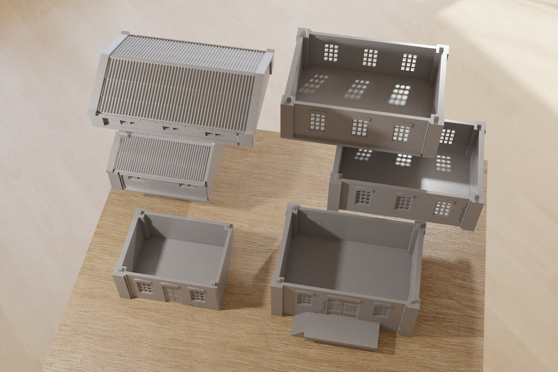 Industrial Building Mill - Tabletop Wargaming WW2 Terrain | Miniature 3D Printed Model | Zona Alfa - Flames of War - Chain of Command
