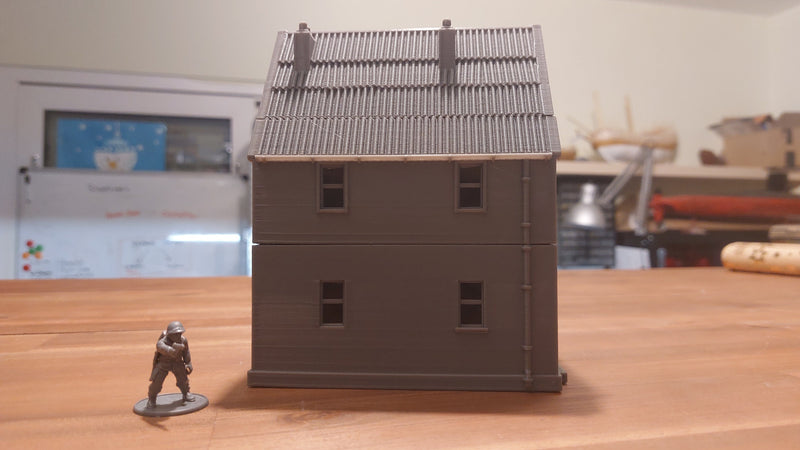 Polish Village House DS-T1 - Tabletop Wargaming WW2 Terrain | Miniature 3D Printed Model | Flames of War - Zona Alfa