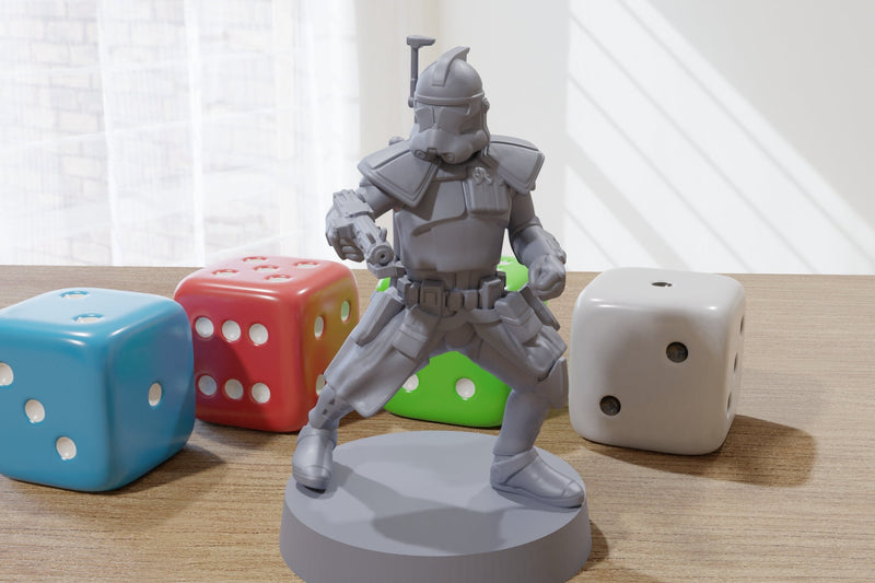 ARC Trooper CT-1409 Echo - Star Wars Legion 35mm Proxy Miniature for Tabletop RPG