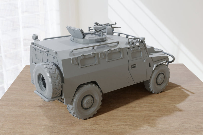 GAZ-2975 Tigr - LMG Turret Livery - Modern Wargaming Miniatures for Tabletop RPG - 28mm Scale Scout Vehicle