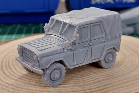 UAZ 469 - Soviet Off-Road Car | ZONA ALFA Miniature | 28mm / 20mm / 15mm Wargaming Vehicle