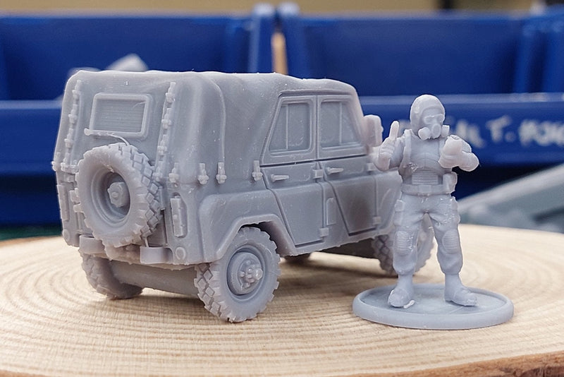 UAZ 469 - Soviet Off-Road Car | ZONA ALFA Miniature | 28mm / 20mm / 15mm Wargaming Vehicle