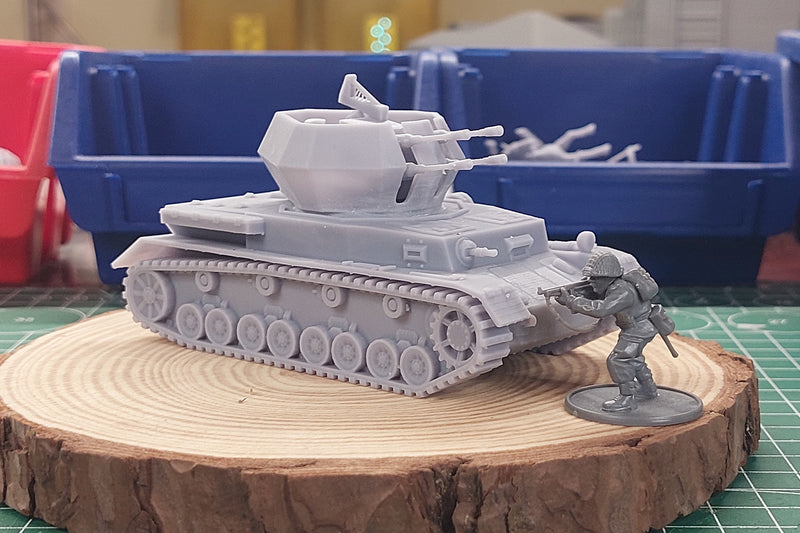 Flakpanzer IV Wirbelwind - WW2 German Tank - 3D Resin Printed 28mm / 20mm / 15mm Miniature Tabletop Wargaming Vehicle