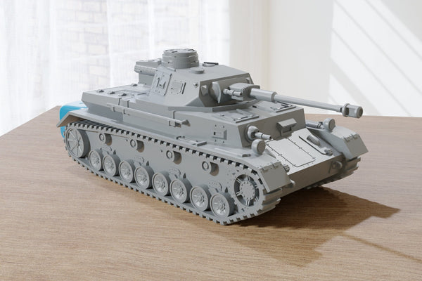 PZ.KPFW. IV G - WW2 German Tank - 3D Resin Printed 28mm / 20mm / 15mm Miniature Tabletop Wargaming Vehicle