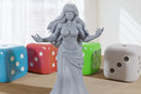 Ececia - 3D Printed Minifigure - Proxy Minis for DnD, Baldurs Gate, Tabletop Fantasy RPG - 28mm / 32mm / 75mm Scale