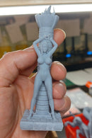 Sexy Warrior Queen Chained (Modern Outfit) - DnD Miniature | Dungeons and Dragons Mini - Collectibles and Rolepaying - 32mm - 28mm - 75mm