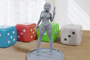 Sexy Bounty Hunter Faye - 3D Printed Proxy Minifigures for Sci-fi Miniature Tabletop Games like Stargrave and Five Parsecs from Home