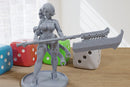 Glaive Warrior Sexy Female - DnD Miniature | Collectible and Rolepaying Sexy Pin-Up - 32mm - 28mm Scale