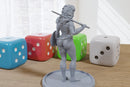 Sexy Warrior Girl - 3D Printed Minifigures for Fantasy Miniature Tabletop Games DND, Frostgrave 28mm / 32mm / 75mm