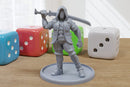 Cyber Street Ninja - 3D Printed Proxy Minifigures for Sci-fi / Cyberpunk Miniature Tabletop Games