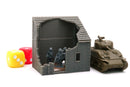 Small Stone Normandy Shed T1 Destroyed (Volume 1) 3D Printed Tabletop Wargaming Terrain for Miniature Games like Bolt Action, Flames of War