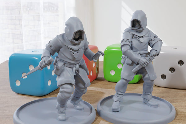 Cultists - 3D Printed Minifigures for Fantasy Miniature Tabletop Games, TTRPG, DND, Frostgrave