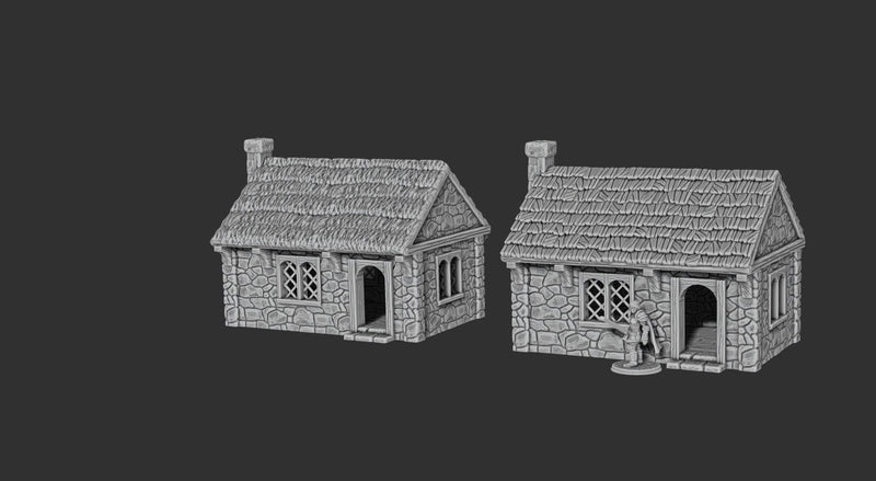 Ferisia Little Cottage - 3D Printed Terrain compatible with Tabletop Games like DND 5e, Frostgrave