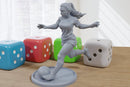 Sexy Sports Girl Football - DnD Miniature | Collectible and Rolepaying Sexy Pin-Up - 75mm - 32mm Scale