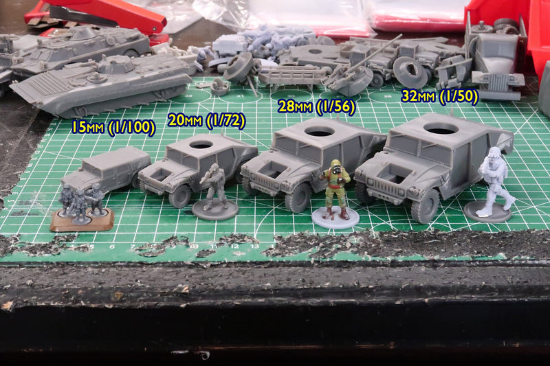 HMMWV M966 TOW - 3D Resin Printed Modern Wargaming Vehicles - Miniatures for Tabletop Wargames - TTRPG