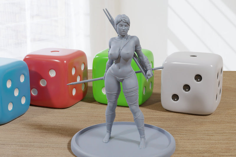 Acrobate Pinup SFW/ NSFW 3D Printed Minifigures for Fantasy Miniature Tabletop Games DND, Frostgrave 28mm / 32mm