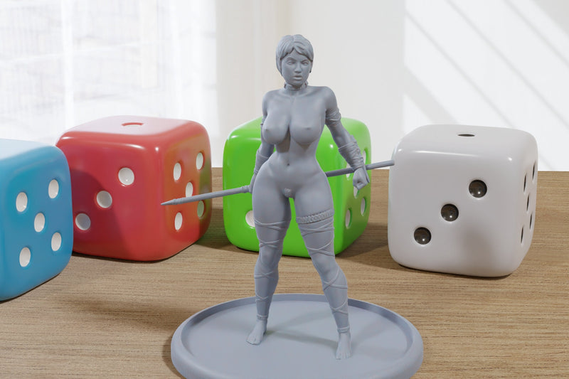 Acrobate Pinup SFW/ NSFW 3D Printed Minifigures for Fantasy Miniature Tabletop Games DND, Frostgrave 28mm / 32mm