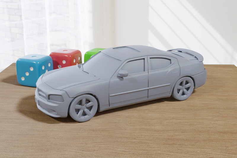 Modern Sedan - 3D Printed Vehicle for Miniature Tabletop Wargames TTRPG