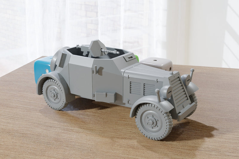 Kfz 13 Maschinengewehr-Kraftwagen WW2 German - 3D Resin Printed 28mm / 20mm / 15mm Miniature Tabletop Wargaming Vehicle