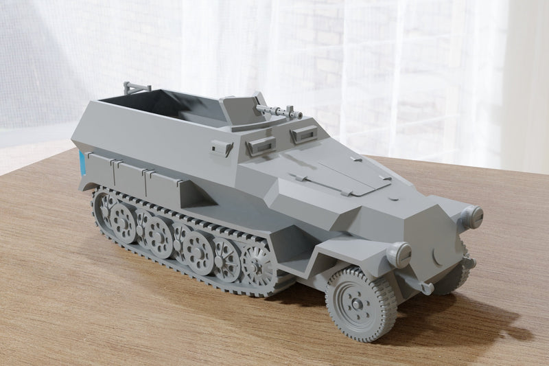 SD.KFZ. 251 C Half-track WW2 German APC - 3D Resin Printed 28mm / 20mm / 15mm Miniature Tabletop Wargaming Vehicle