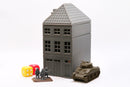 Arnhem The Netherlands Historical Building DS T1 - 3D Printed Tabletop Wargaming Terrain for Miniature Games like Bolt Action, Flames of War