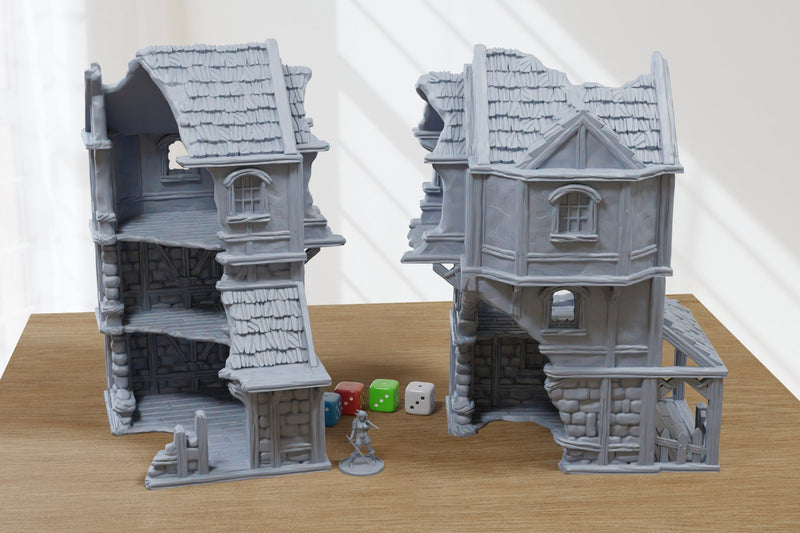 Damned City Ruin Thieves Lair - 3D Printed Terrain compatible with Tabletop Games like DND 5e, Frostgrave