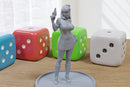 Professor Life Partner Sexy Pin-Up - 3D Printed Minifigures for Fantasy Miniature Tabletop Games DND, Frostgrave 28mm / 32mm / 75mm