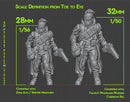 South African Bush Hat Fire Support Team - Miniature Tabletop Wargaming - 3D Printed 28mm / 32mm Minifigures