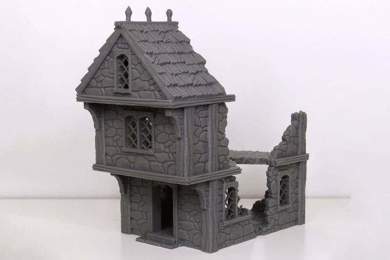 Ferisia Ruined Farmer House - 3D Printed Terrain compatible with Tabletop Games like DND 5e, Frostgrave