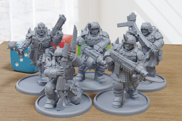 Oathbreakers - 3D Printed Proxy Minifigures for Sci-fi Miniature Tabletop Games like Stargrave and Five Parsecs from Home