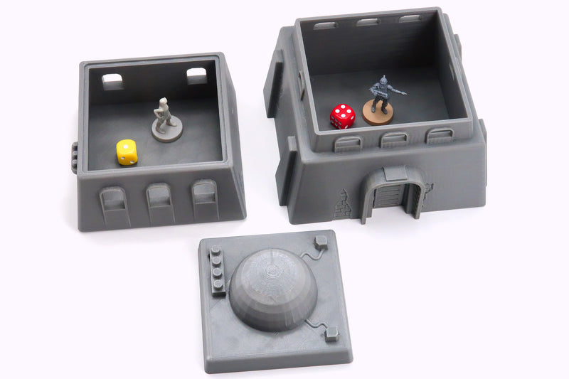 Double Storey Taper House - Desert Village - 3D Printed - Galactic Miniature Games Legion Compatible Terrain 35mm, 28mm, 15mm