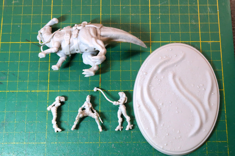 Wild West Bounty Hunter Sexy Pinup SFW/ NSFW 3D Printed Minifigures for Fantasy Miniature Tabletop Games DND, Frostgrave 28mm / 32mm