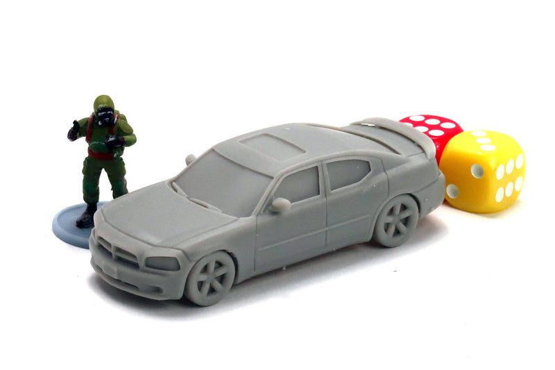 Modern Sedan - 3D Printed Vehicle for Miniature Tabletop Wargames TTRPG